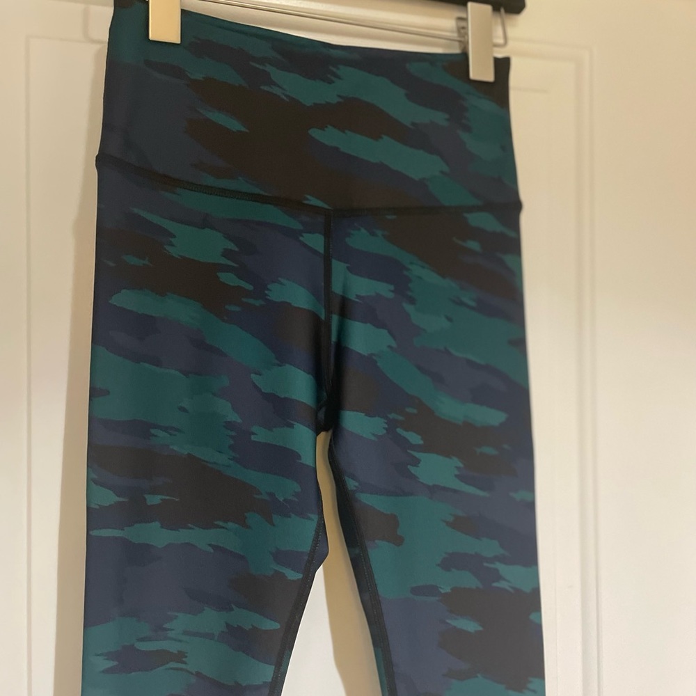 SoulCycle Green, Blue and Black Leggings